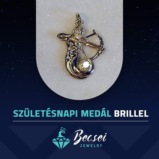 Ezüst medál brillel